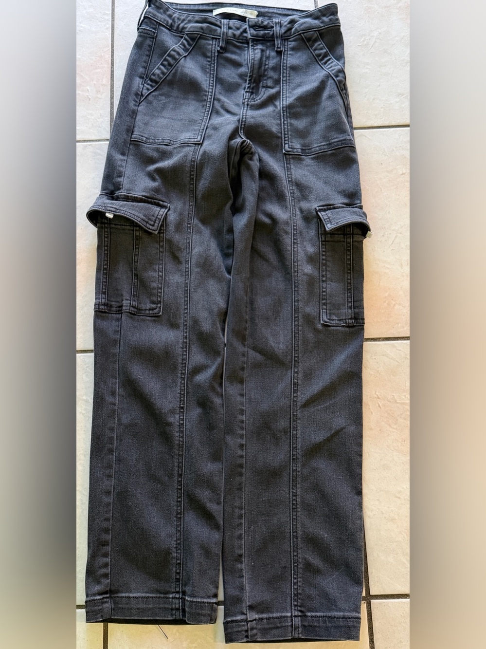 Altar'd State Women’s Black Cargo Pants with Flap Pockets